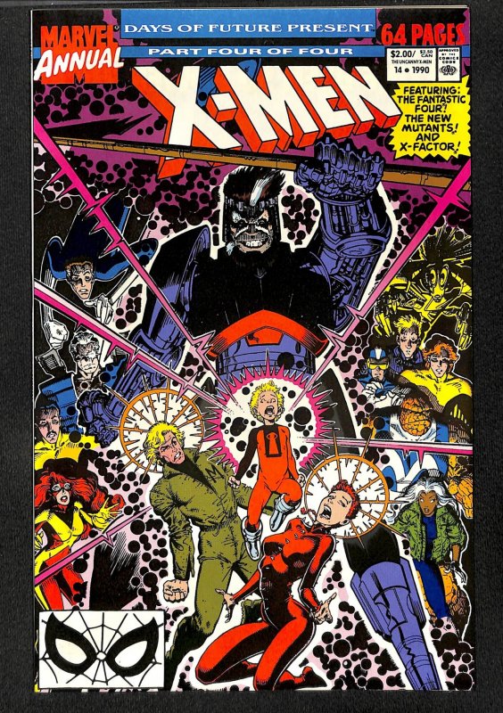 X-Men Annual #14 NM- 9.2 1st Print 1st Cameo Gambit!