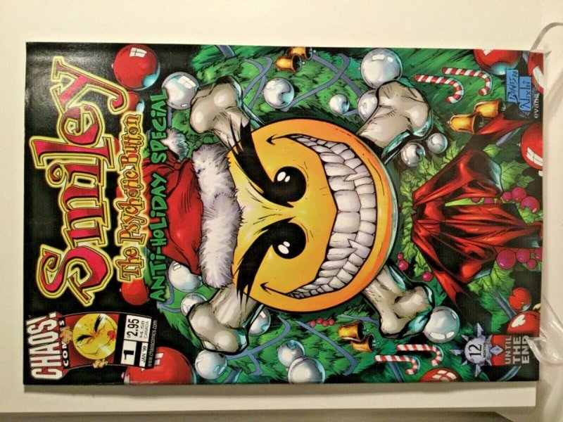 SMILEY THE PSYCHOTIC BUTTON ANTI HOLIDAY SPECIAL #1 Chaos Comics, 1999 