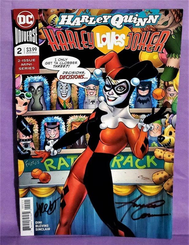 Amanda Conner HARLEY LOVES JOKER #2 Brett Blevins Autographed (DC, 2018)!