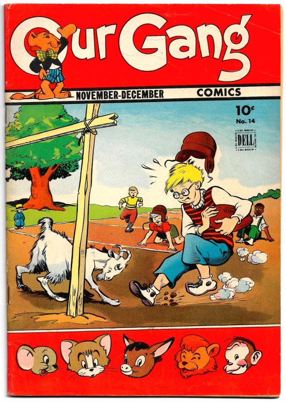 Gorgeous Copy! OUR GANG #14 (Nov1944) VF+ 16 pgs of WALT KELLY * CARL BARKS too!