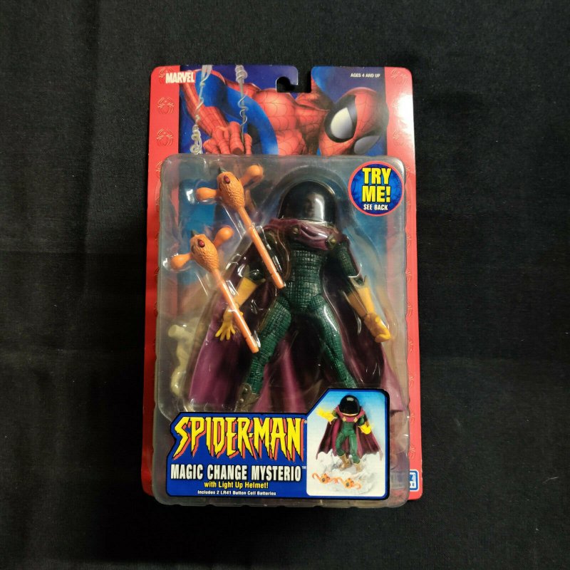 TOY BIZ - MARVEL- SPIDERMAN - MAGIC CHANGING MYSTERIO (NISB) 2005 