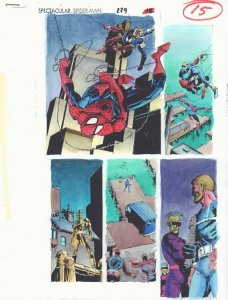 Spectacular Spider-Man #229 p.15 Color Guide Art - Scarlet Spider by John Kalisz