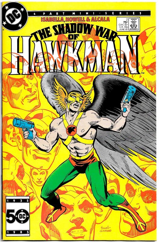 THE SHADOW WAR OF HAWKMAN #1-4 (Summer1985) 8.5 VF+  Thanagar Invades Earth!