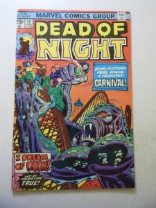 Dead of Night #10 (1975) GD/VG Condition moisture damage bc
