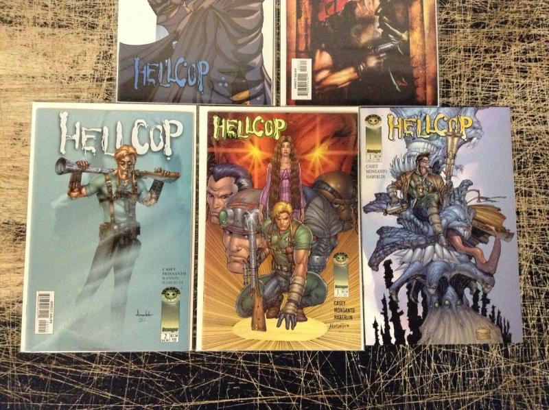 Lot Of 5 Hellcop Image Comic Books # 1 (2) 2 3 4 Avalon Studios Casey B14