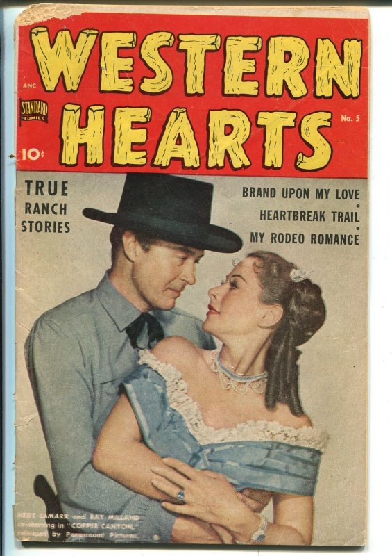 Western Hearts #5  1950 - Standard  -G - Comic Book