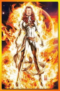 X-MEN #24 FIRE! MARK BROOKS EXCLUSIVE SDCC* LIMITED WHITE VIRGIN VARIANT/Phoenix