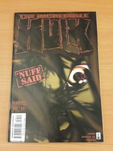 The Incredible Hulk #35 ~ VERY FINE - NEAR MINT NM ~ 2002 MARVEL COMICS