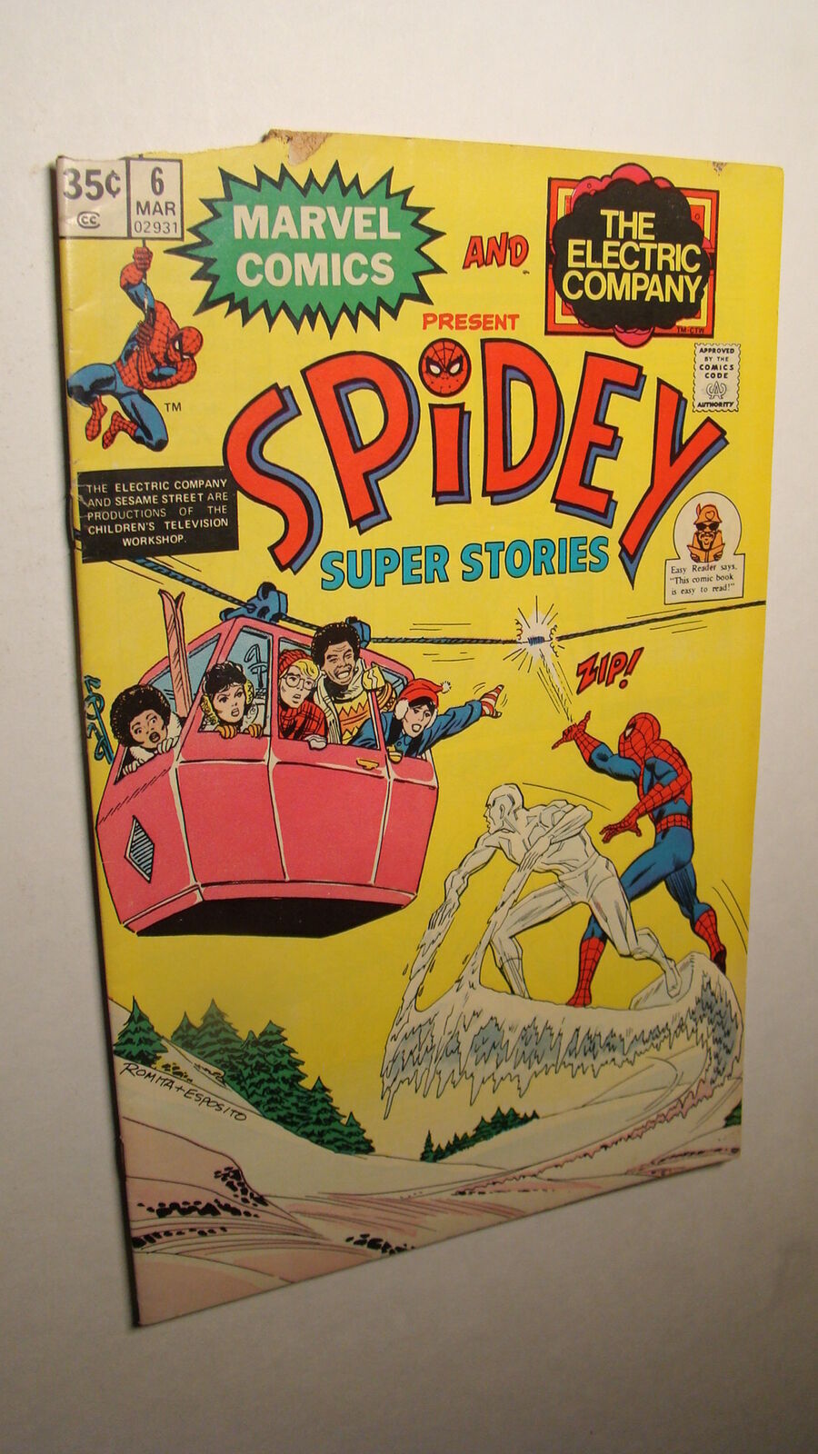 Spidey Super Stories 6 Iceman *Solid Copy* Electric Company Sesame Street Comic Books Bronze