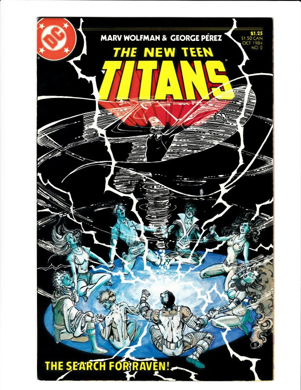 New Teen Titans #2 DC 1984 NM- 9.2 George Pérez cover. 