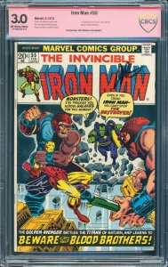 Iron Man #55 (Marvel, 1973) CGC 3.0 - KEY Signed