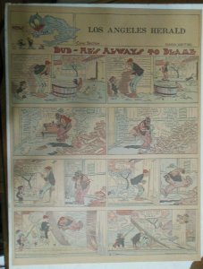 Bud He's Always to Blame Sunday Page by Lowry from 5/7/1911 Full Page Size!