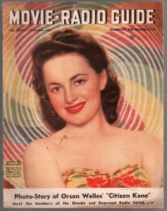 Movie-Radio Guide 3/8/1941-Olivia De Havilland-Oraon Welles-Blondie-VG