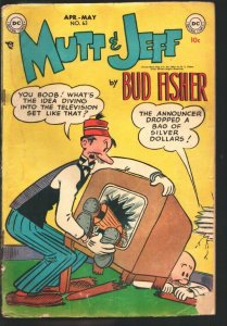 Mutt & Jeff #63 1953-DC-Budd Fisher-TV cover-Full page Superman race related ...