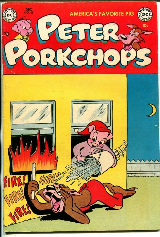 Peter Porkchops #25 1953-DC-wacky cover-good gags & art-FN-