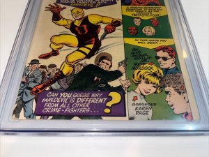 Daredevil (1964) # 1 (CGC 4.0 OWP) 1st App Daredevil + Signed Stan Lee