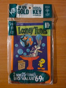 Gold Key 3 Pack SEALED Fat Albert #9 Pink Panther #29 Loony Tunes #4 ~NM~ 1975