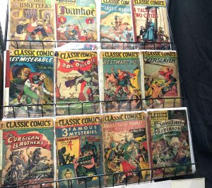 CLASSIC COMICS/ ILLUSTRATED 24 diff low grade, low HRNs amazing collection