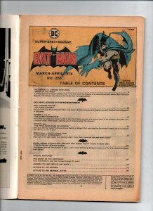 Batman #255 - 1st Anthony Lupus werewolf - KEY - Neal Adams - 1974 - (-VG)