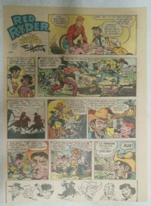 (52) Red Ryder Sunday Pages by Fred Harman from 1958 Most Tabloid Page Size!