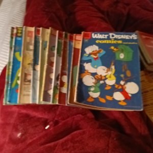Walt Disney Comics And Stories 11 Issue Silver Age Lot Run Set Collection