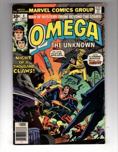 Omega the Unknown #4 (1976) NIGHT OF A THOUSAND CLAWS! / ID#22