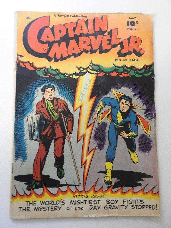 Captain Marvel Jr. #85 VG+ Condition stamp fc, moisture stain