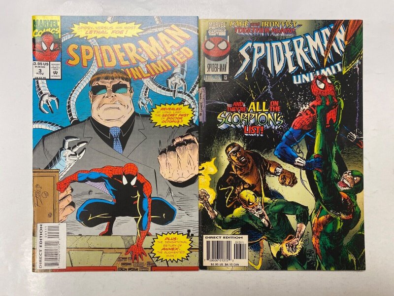 3 Spider-Man Unlimited MARVEL comic books #3 13 21 46 KM14