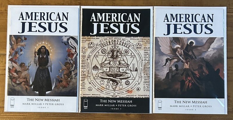 American Jesus The New Messiah #1,1,2 Mark Miller Image Comics NM Lot