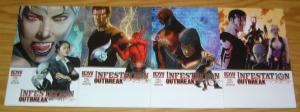 Infestation: Outbreak #1-4 VF/NM complete series ALL A VARIANTS comics set 2 3