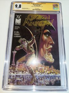 Green Arrow (1988) # 1 ( CGC 9.8 SS) Signed & Sketch Mike Grell • DC Comics