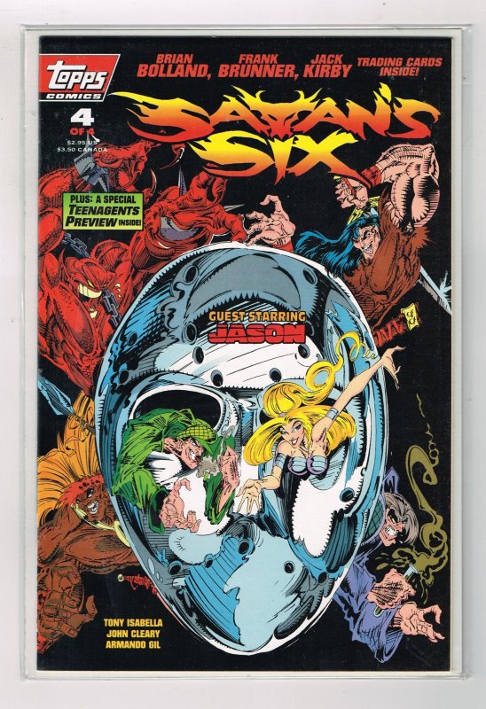 Satan's Six #4 (1993) Topps Comics 1st Appearance Jason Vorhees Friday t...