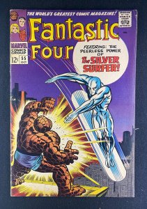 Fantastic Four (1961) #55 FN+ (6.5) Thing Silver Surfer
