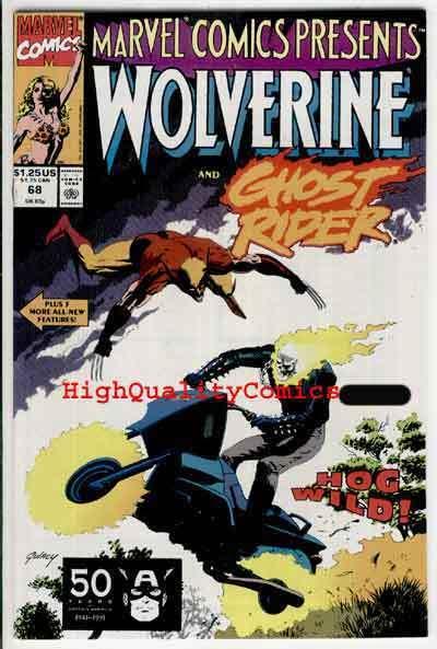 MARVEL COMICS PRESENTS #68, NM+, Wolverine, Ghost Rider, more MCP in store