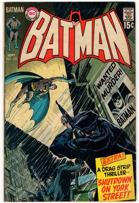 BATMAN #225 Mid-Grade 1970 Bronze Age DC