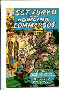 Sgt Fury #84 - Dick Ayers arte + capa (5.5/6.0) 1971-