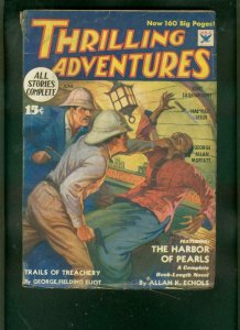 THRILLING ADVENTURES-JUNE 1934-HARBOR OF PEARLS--PULP FN