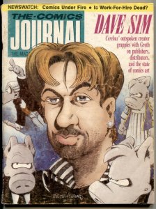 Comics Journal #130 1989- DAVE SIM- Cerebus- comic fanzine VG 