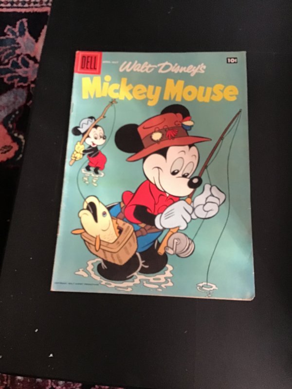 Mickey Mouse #59 (1958) Fishing cover! High grade! VF/NM Boca CERT!