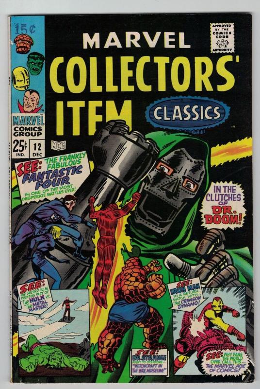 MARVEL COLLECTORS ITEM CLASSICS 12 FINE Dec. 1967