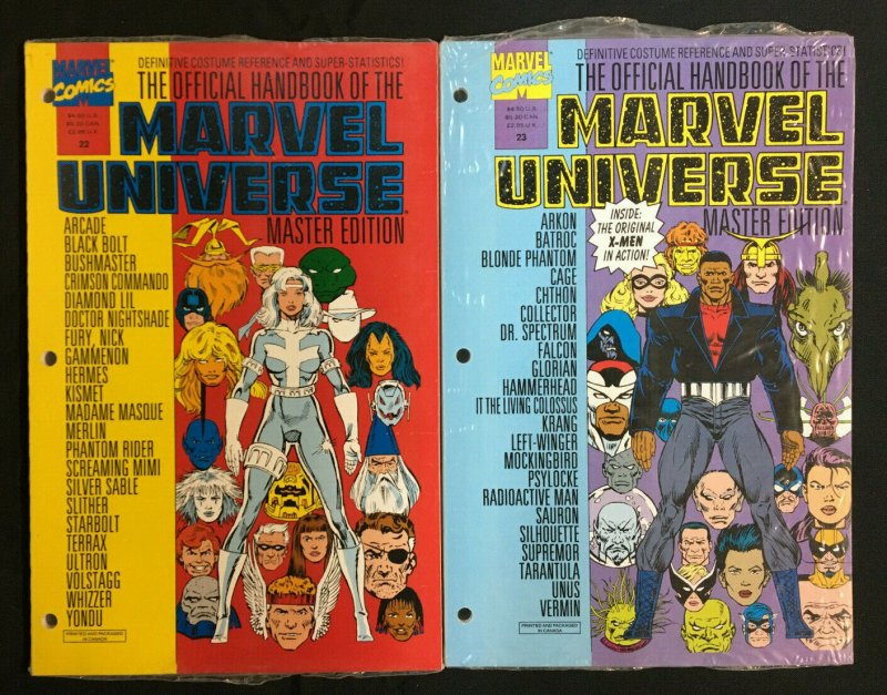 MARVEL UNIVERSE MASTER EDITION 23 COMICS LOT NM SEALED 