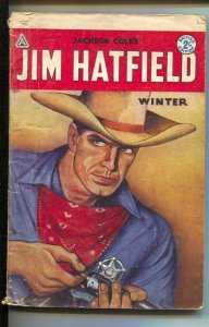Jackson Cole's Jim Hatfield-Winter 1959-British edition-original cover art-ra...
