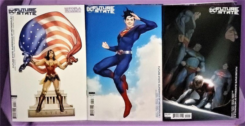 Future State SUPERMAN of METROPOLIS #1 - 2 Inhyuk Lee Variant Covers (DC 2021) 