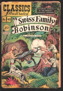 Classics Illustrated #42 HRN 42 1940's-Swiss Family Robinson-by Jonathan Wyss...