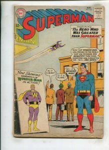 SUPERMAN #163 (2.5) THE HERO WHO WAS GREATER THAN SUPERMAN!! 1963