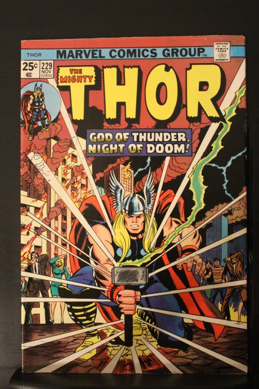 Thor #229 (1974) High-Grade NM- Where Darkness Dwells! Wow!