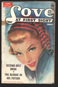 Love at First Sight #3 1950-Ace-The Blonde in His Future-Painted pin-up gir...