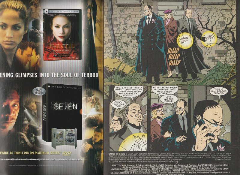 Names of Magic # 2 The Adventures of Tim Hunter Continued