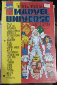 OFFICIAL HANDBOOK OF THE MARVEL UNIVERSE # 22 MASTER EDITION  1992 REFERENCE