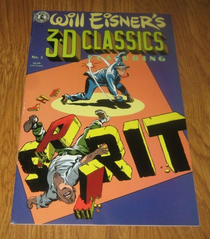 Will Eisner's 3-D Classics The Spirit #1 VF+ With Glasses Kitchen Sink Comics